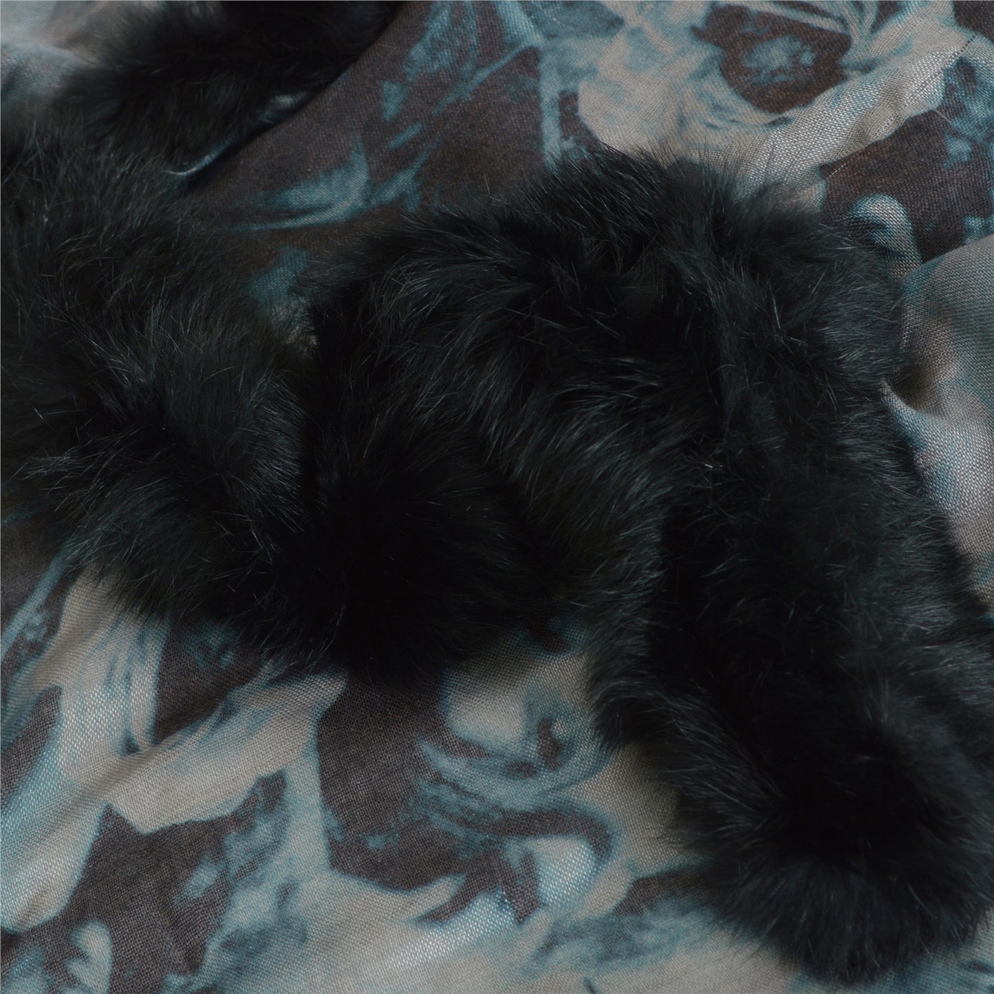 Sanskriti Vintage Long Blue & Black Pure Woolen Shawl Women Printed Throw Stole