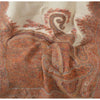 Sanskriti Vintage Pure Woolen KashmiriShawl Woven Multi Stole Scarf Warm Veil