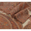 Sanskriti Vintage Pure Woolen KashmiriShawl Woven Multi Stole Scarf Warm Veil