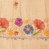 Sanskriti Vintage Brown Wool Shawl Aari Embroidered Floral Stole Scarf Wrap Veil