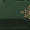 Sanskriti Vintage Green Soft Pure Wool Shawl Aari Hand Embroidered Kashmiri Wrap