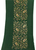 Sanskriti Vintage Green Soft Pure Wool Shawl Aari Hand Embroidered Kashmiri Wrap