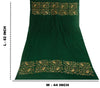 Sanskriti Vintage Green Soft Pure Wool Shawl Aari Hand Embroidered Kashmiri Wrap