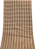 Sanskriti Vintage Long Brown Woolen Shawl Hand Woven Scarf Throw Winter Stole