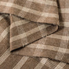 Sanskriti Vintage Long Brown Woolen Shawl Hand Woven Scarf Throw Winter Stole