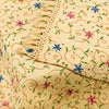 Sanskriti Vintage Long Cream Kashmiri Pure Woolen Hand Embroidered Aari Shawl