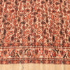 Sanskriti Vintage Long Peach & Cream Hand Woven Shawl Scarf Throw Woolen Stole