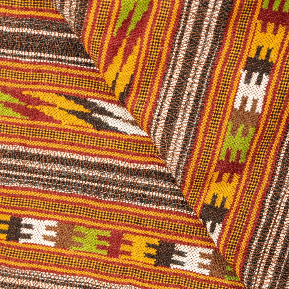 Sanskriti Vintage Long Brown Pure Woolen Shawl Woven Indian Scarf Sewing Stole