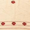 Sanskriti Vintage Long Cream Pure Handloom Shawl Hand Embroidered Scarf Stole