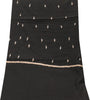 Sanskriti Vintage Long Black Pure Woolen Hand Embroidered Suzani NeckShawl Stole