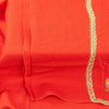 Sanskriti Vintage Long Red Pure Woolen Shawl Hand Embroidered Suzani Neck Stole