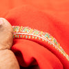 Sanskriti Vintage Long Red Pure Woolen Shawl Hand Embroidered Suzani Neck Stole