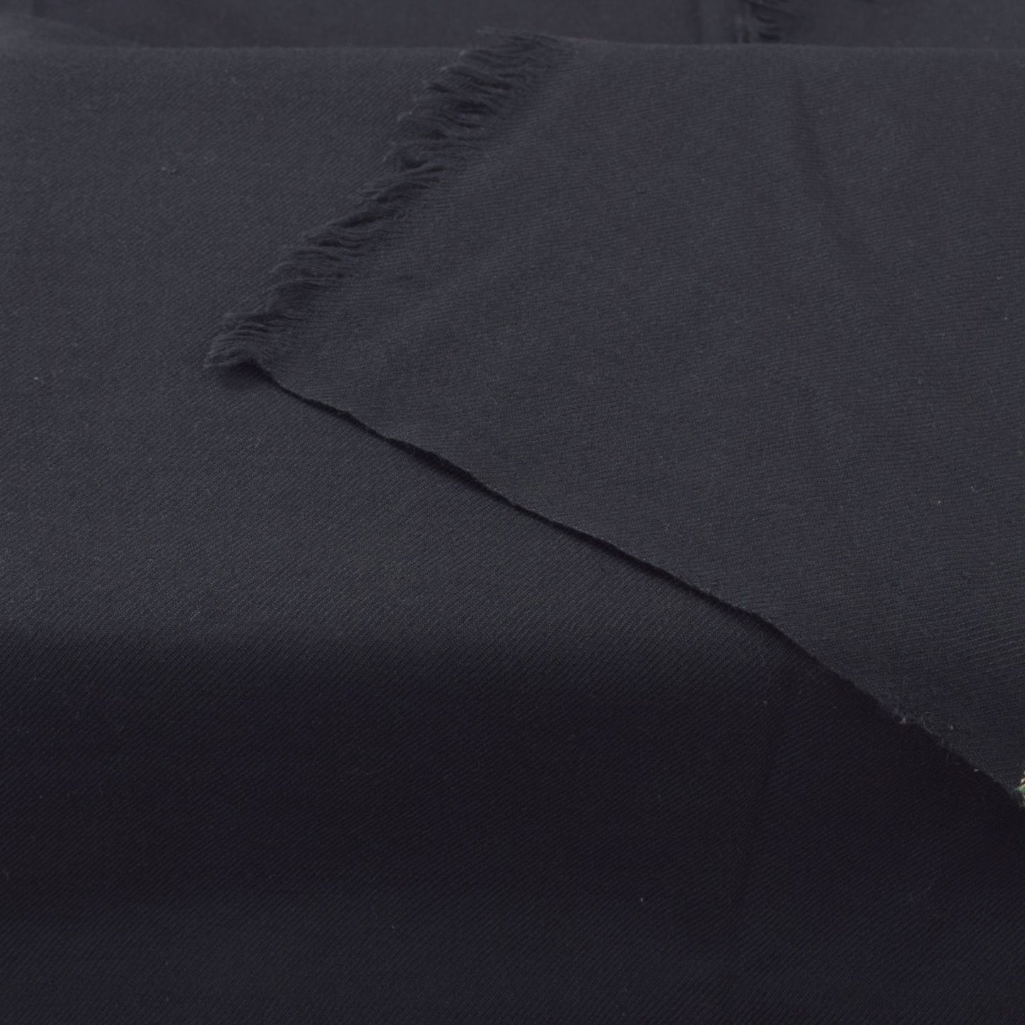 Sanskriti Vintage Black Soft Pure Wool Shawl Kullu Hand Woven/Loom Stole Scarf