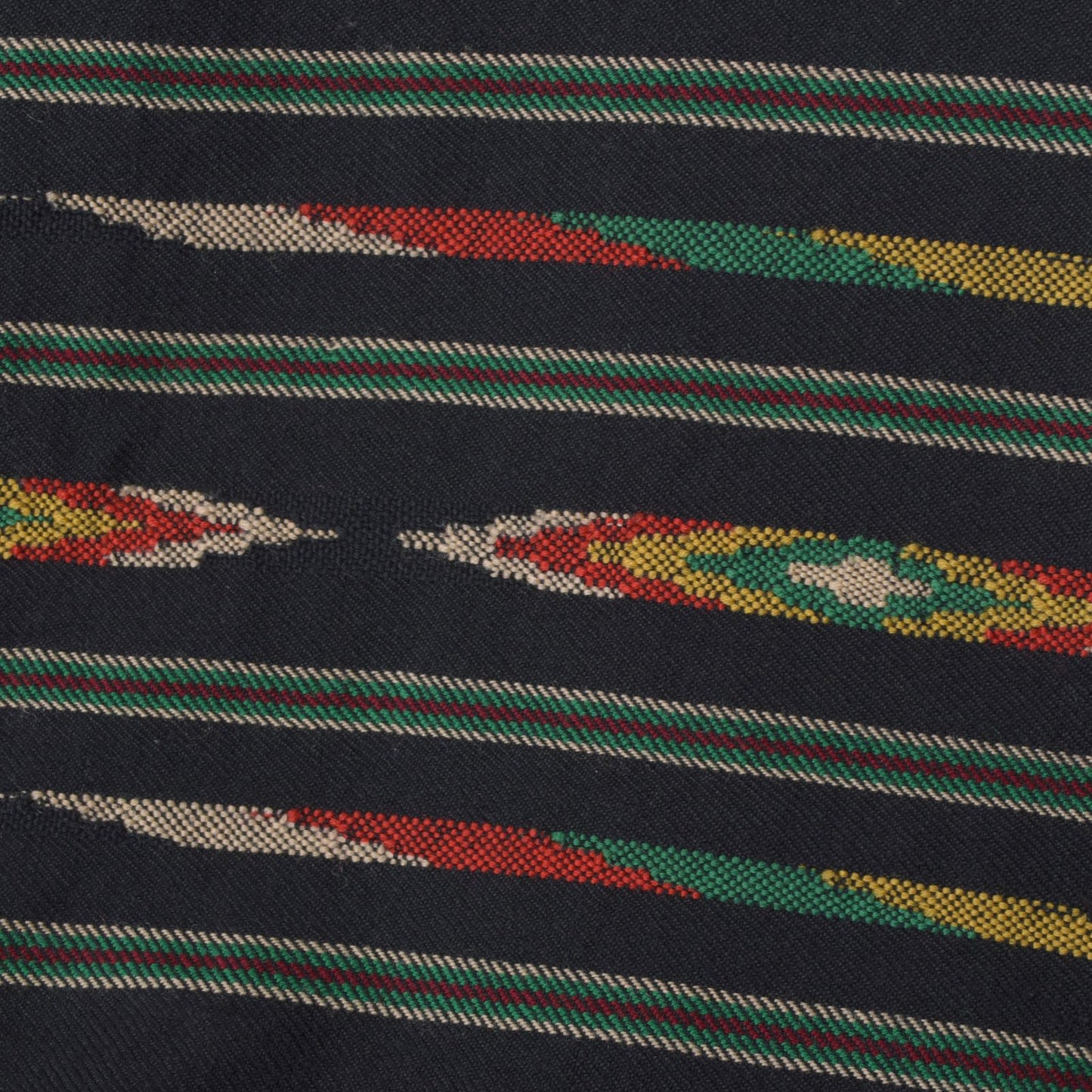 Sanskriti Vintage Black Soft Pure Wool Shawl Kullu Hand Woven/Loom Stole Scarf