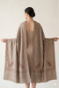 Sanskriti Vintage Gray Pure Wool Shawl Hand Embroidered Suzani Stole Scarf Wrap