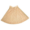 Sanskriti Vintage Hand Beaded Indian Skirt Peach Party Pearl Beads Net Lehenga