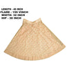 Sanskriti Vintage Hand Beaded Indian Skirt Peach Party Pearl Beads Net Lehenga