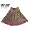 Sanskriti Vintage Hand Beaded Lehenga Tissue Long Skirt Golden ZariZardozi Party