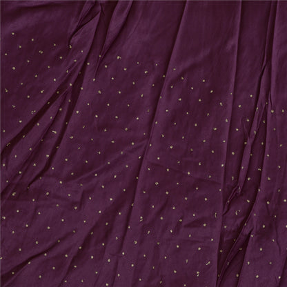 Sanskriti Vintage Long Skirt Hand Embroidered Purple Satin Silk Stitched Lehenga