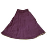 Sanskriti Vintage Long Skirt Hand Embroidered Purple Satin Silk Stitched Lehenga