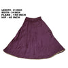 Sanskriti Vintage Long Skirt Hand Embroidered Purple Satin Silk Stitched Lehenga