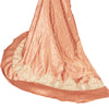 Sanskriti New Peach Pure Satin Silk Long Skirt Unstitched Hand Embroidered Zari