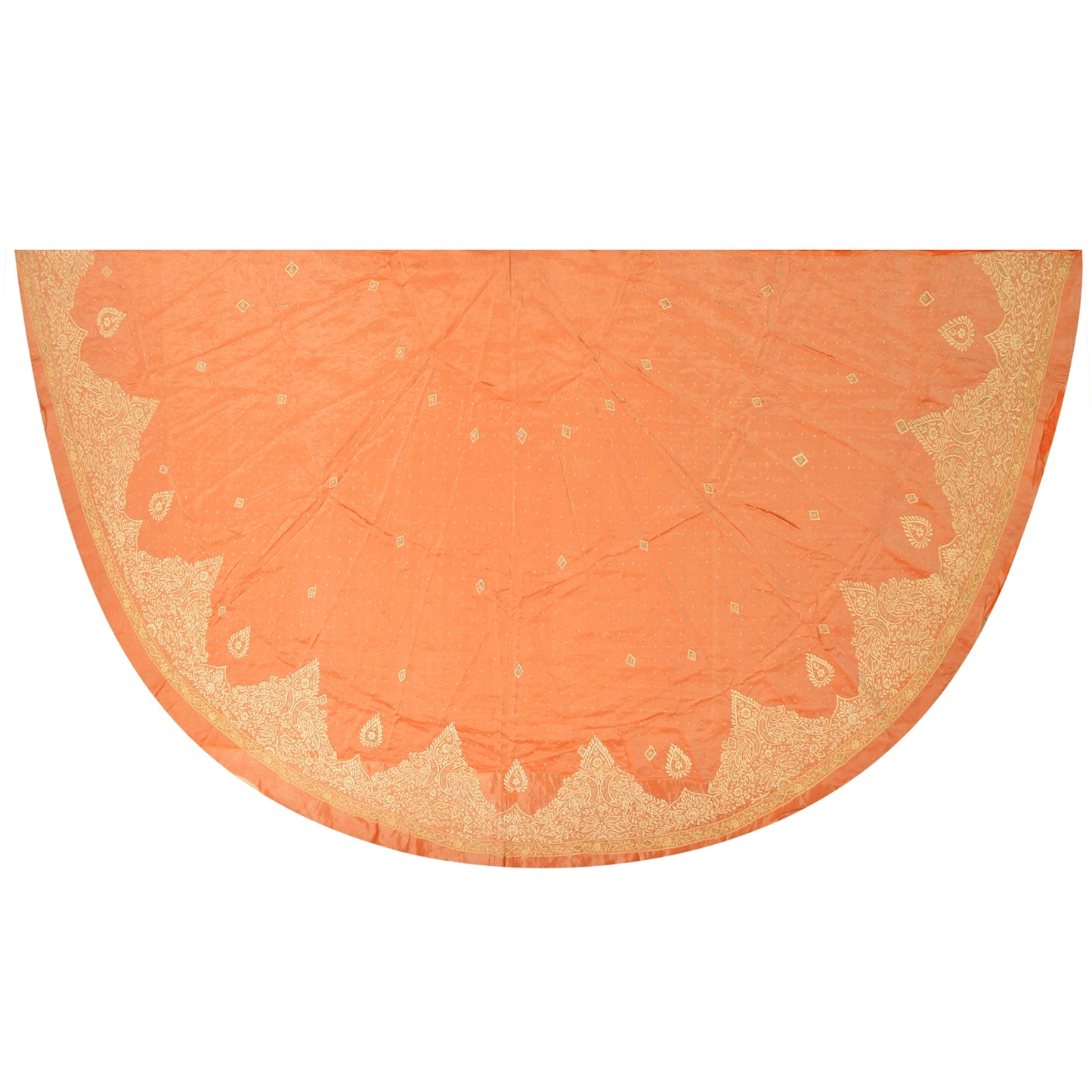 Sanskriti New Long Skirt Pure Tissue Silk Hand Embroidery Unstitched Lehenga