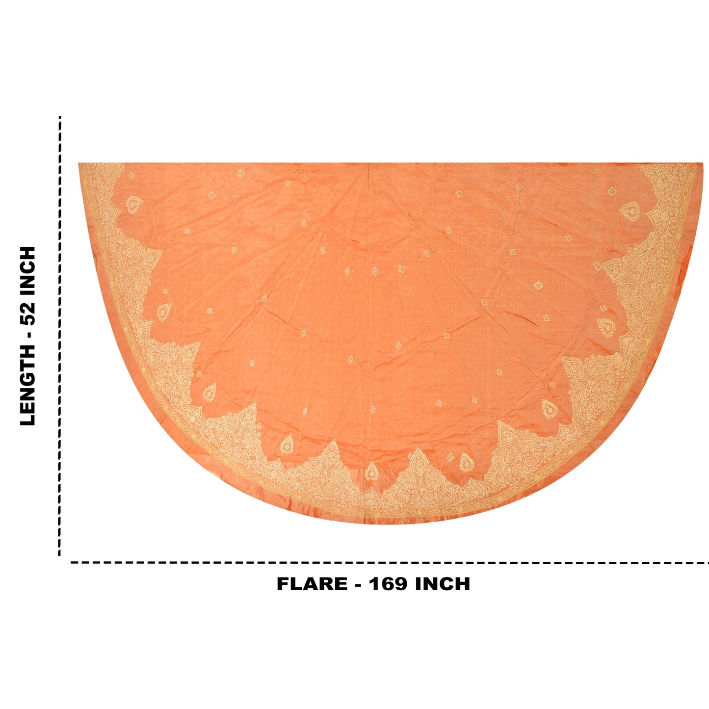 Sanskriti New Long Skirt Pure Tissue Silk Hand Embroidery Unstitched Lehenga