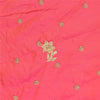 Sanskriti Vintage Hot Pink Pure Silk Skirt Unstitched Hand Embroidered Zardozi