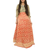 Sanskriti New Long Skirt Pure Tissue Silk Hand Embroidery Unstitched Lehenga