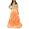 Sanskriti Vintage Long Skirt Pure Tissue Silk Hand Beaded Unstitched Lehenga