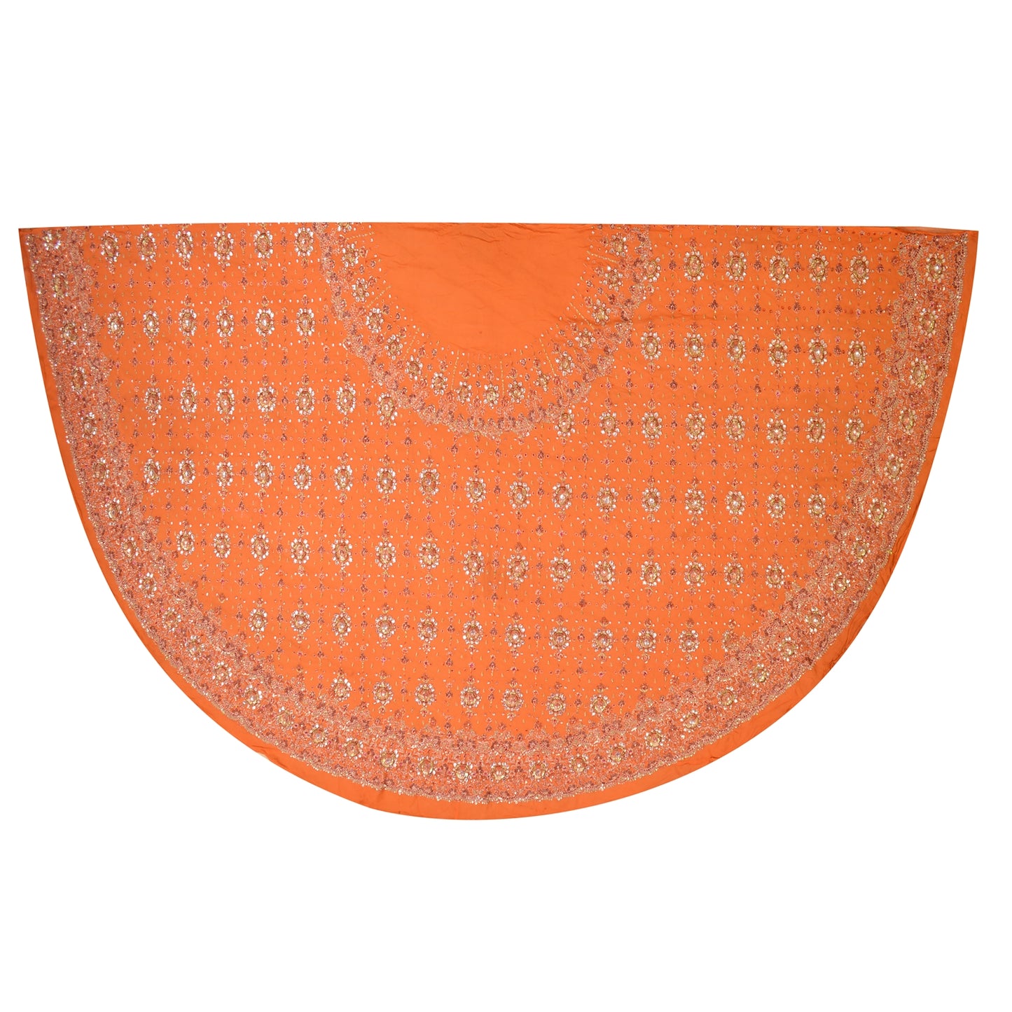 Sanskriti Vintage Long Skirt Pure Georgette Silk Hand Beaded Unstitched Lehenga