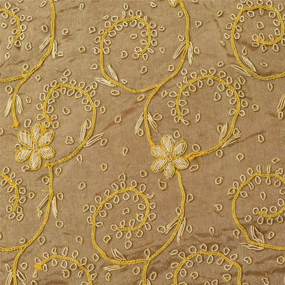 Sanskriti Vintage Long Skirt 100% Pure Tissue Silk Handmade Unstitched Lehenga