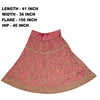 Sanskriti Vintage Long Skirt Pink Hand Beaded Stitched Party/Bollywood Lehenga