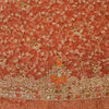 Sanskriti Vintage Peach Long Skirt Net Mesh Hand Beaded Unstitched Zari Lehenga