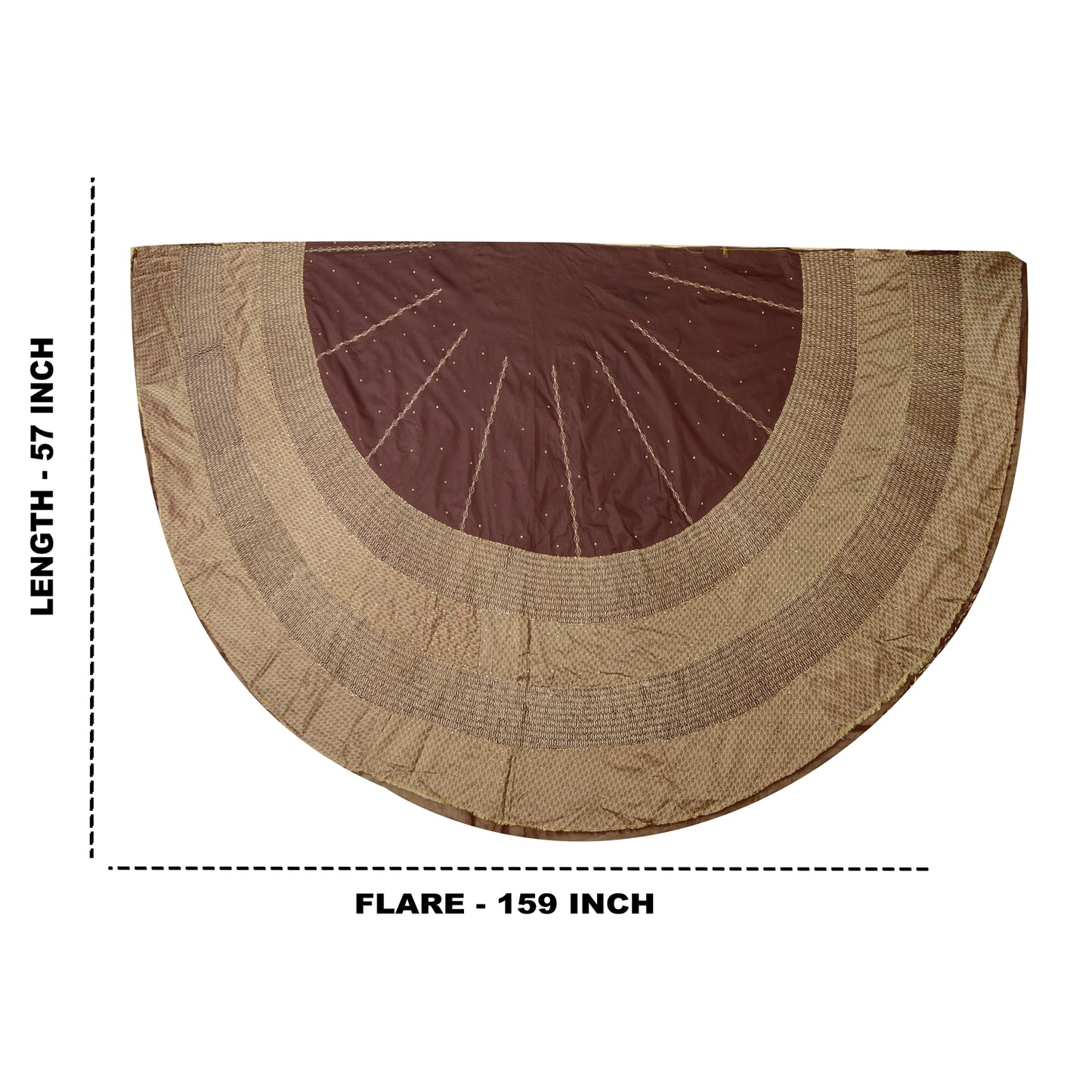 Sanskriti Vintage Purple Long Skirt Pure Silk Hand Beaded Unstitched Lehenga