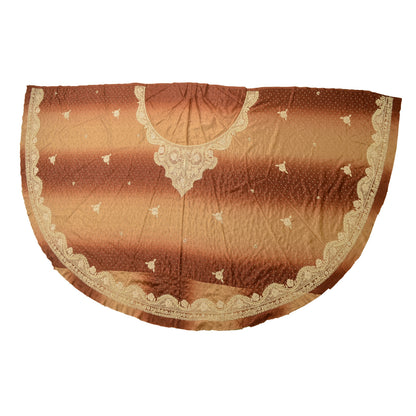 Sanskriti Vintage Long Skirt Pure Silk Hand Beaded Unstitched Zardozi Lehenga