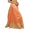 Sanskriti Vintage Long Wedding Skirt Pure Silk Handmade Stitched Woven Lehenga