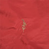 Sanskriti Vintage Long Skirt Pure Silk Dark Red Hand Beaded Unstitched Lehenga