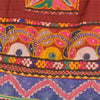 Sanskriti Vintage Red 100% Pure Cotton Skirt Stitched Handmade Kutch Work Gujrat