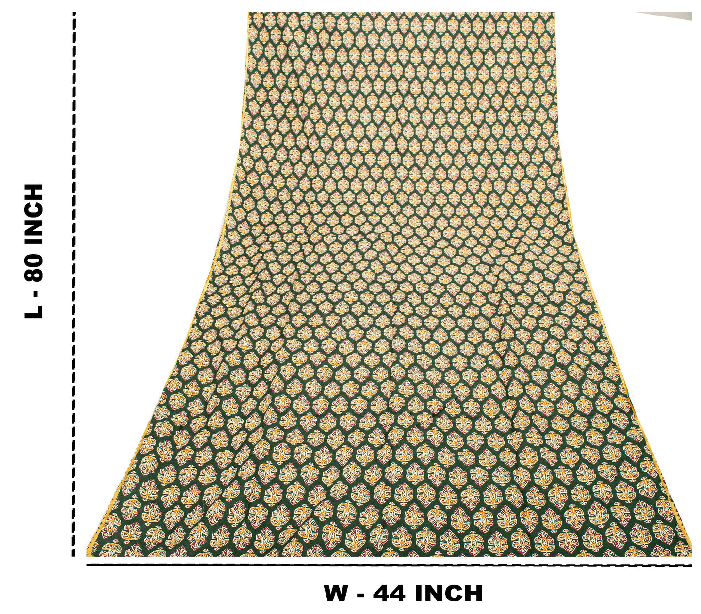 Sanskriti New Multicolor Pure Cotton Skirt Choli Dupatta Set Bagru Hand Block