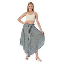 Load image into Gallery viewer, Limited Edition Sanskriti India High Low Skirt Pure Crepe Silk Printed, Upcycled
