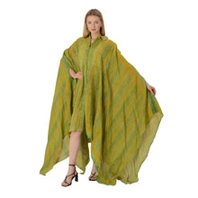 Load image into Gallery viewer, Limited Edition Sanskriti India Hi Low Kaftan Upcycled Pure Crepe Silk Free Size
