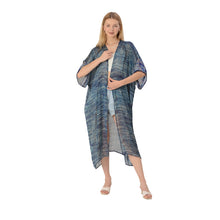 Load image into Gallery viewer, Limited Edition Sanskriti India Pure Silk Kimono Sleeved Shrug
