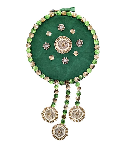 Sanskriti Christmas Wall Hanging Hand Beaded Tassel, Decoration, Gift Pack Of 3