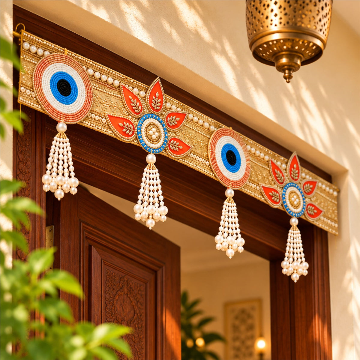 Sanskriti Handcrafed Door/Wall Hanging 1pc Reusable Diwali Deco Bandanwar Toran