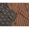 Sanskriti Vintage Black Heavy Indian Sarees 100% Pure Woolen Fabric Printed Sari