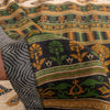 Sanskriti Vintage Ivory Heavy Indian Sarees 100% Pure Woolen Sustainable Fabric Printed Sari