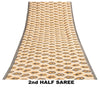 Sanskriti Vintage Ivory Heavy Indian Sarees 100% Pure Woolen Sustainable Fabric Printed Sari