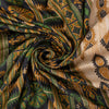Sanskriti Vintage Ivory Heavy Indian Sarees 100% Pure Woolen Sustainable Fabric Printed Sari